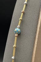 اسوارة كور ذهب ملون ايطالي