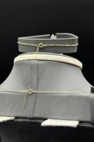 طقم ذهب عيار 18 تدرّج الأوراق وزن 13.9 جرام