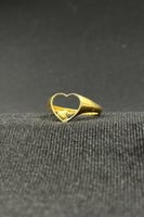 خاتم قلب ذهب صافي عيار 18 وزن من 1.6 الى 2 جرام