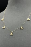 شوكر وردات ذهب تصميم الماس عيار 18 وزن من 1.4 الى...