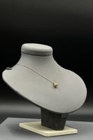 عقد ذهب عيار 18 تصميم دمعة صافية بوزن 3 جرام