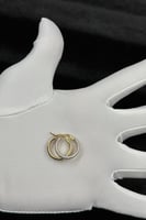 حلق دائري ذهب صافي ايطالي عيار 18 وزن 2.4 جرام