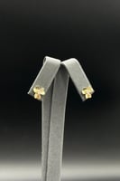 حلق ورده ذهب تصميم الماس