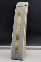 اسوارة مربعات ذهب صافي عيار 21 وزن 7.6 جرام