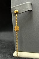 طقم مجدول ذهب صافي عيار 21 وزن 9.8 جرام