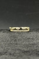 خاتم ذهب تصميم الماس عيار 18 وزن 1.3 جرام