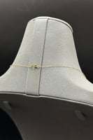 عقد مجدول مع وردة ذهب صافي عيار 21 وزن 0.6 جرام