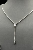 طقم ذهب أبيض ناعم عيار 18 سلاسة الضوء وزن 16.1 جرا...