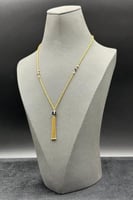 عقد مجدول مع كور ذهب تصميم هندي عيار 21 وزن 4.1 جر...