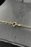 طقم جنزير شكل سبيكة ذهب صافي عيار 18 وزن 11.6 جرام