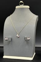 طقم اطفال ذهب صافي ملون عيار 18 وزن 4.4 جرام