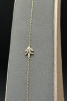 اسوارة سهم ذهب تصميم الماس عيار 18 وزن 0.7 جرام