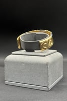 اسوارة مع خاتم ذهب ايطالي عيار 18 وزن 15.5 جرام