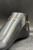 خلخال مستطيل ذهب تصميم الماس عيار 18 وزن 4.8 جرام