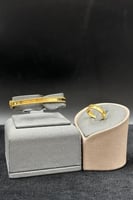 اسوارة مع خاتم ذهب صافي عيار 21 وزن 14.2 جرام