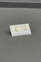 حلق طبي وردة ذهب صافي عيار 18