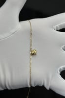 اسوارة قلب ذهب صافي ايطالي عيار 18 وزن من 0.7 الى...