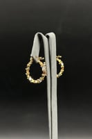 حلق مربعات ذهب ايطالي عيار 18 وزن 4.6 جرام