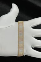 إسوارة سلم ذهب صافي ملون عيار 18 فخامة ألين وزن 9....