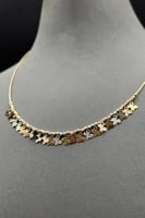 عقد فراشة ذهب صافي ايطالي عيار 18 وزن من 6.3 الى 6...