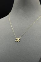 عقد ذهب صافي عيار 18 وزن 0.8 جرام