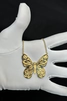 عقد فراشة ذهب صافي ايطالي عيار 18 وزن 14 جرام