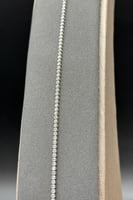 اسوارة تنس ذهب ابيض تصميم الماس عيار 18 وزن 3.1 جر...