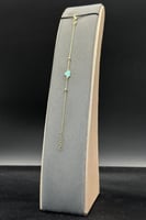 اسوارة اطفال قلب ذهب صافي ملون عيار 18 وزن 1.2 جرا...