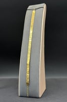 اسوارة حرير ذهب صافي ايطالي عيار 21 وزن 7.1 جرام