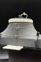 طقم مستطيل تصميم الماس عيار 18 وزن 2.4 جرام