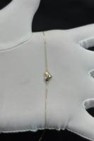 اسوارة قلب ذهب صافي ايطالي عيار 18 وزن من 0.5 الى...