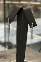 حلق تنس ذهب تصميم الماس