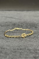 اسوارة اطفال وردة ذهب صافي عيار 18 وزن 1.9 جرام