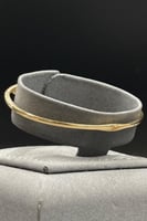 اسوارة مع خاتم شكل اكس ذهب تصميم الماس