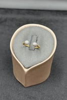 خاتم ذهب تصميم الماس عيار 18 وزن 1.1 جرام