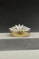 خاتم ذهب تصميم الماس عيار 18 وزن 3.2 جرام