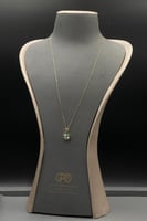 عقد دائرة فيروزي ذهب ايطالي