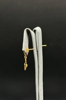 حلق جنزير ذهب صافي عيار 21 وزن 1.5 جرام