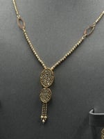 طقم ذهب بيضاوي عيار 21 صافي