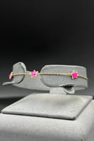 اسوارة اطفال نجمة ذهب ملون عيار 18 وزن 1.6 جرام