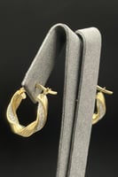 حلق دائري ذهب تصميم الماس