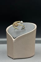 اسوارة مع خاتم كور ذهب ايطالي عيار 18 وزن 7.9 جزام