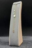 اسوارة اطفال على شكل قطة مع قلب ذهب ملون عيار 18 و...