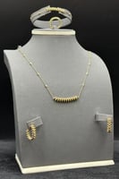 طقم ذهب للخطوبة عيار 18 وزن 25.3 جرام