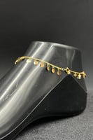 خلخال دوائر ذهب تصميم الماس عيار 21 وزن 2.7 جرام