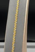 اسوارة ذهب عيار 21 مجدولة بتصميم ايطالي بوزن 5.9 ج...