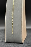 اسوارة جنزير ذهب صافي عيار 18 وزن 0.6 جرام