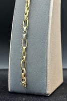 اسوارة جنزير ذهب صافي ملون ايطالي عيار 18 وزن 3.6...