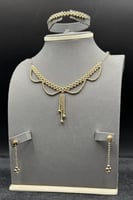 طقم ذهب إيطالي عيار 18 أنغام إيطاليا وزن 7.5 جرام