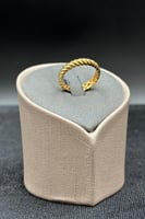 دبلة امواج ذهب صافي عيار 21 وزن 1.7 جرام